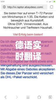 德语实时翻译服务，德语翻译平台 