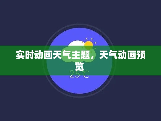 实时动画天气主题，天气动画预览 