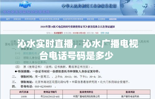沁水实时直播，沁水广播电视台电话号码是多少 