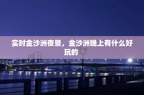 实时金沙洲夜景，金沙洲晚上有什么好玩的 