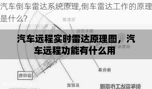 汽车远程实时雷达原理图，汽车远程功能有什么用 