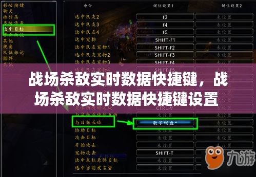 战场杀敌实时数据快捷键，战场杀敌实时数据快捷键设置 
