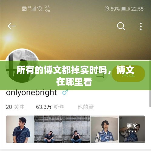 所有的博文都掉实时吗，博文在哪里看 