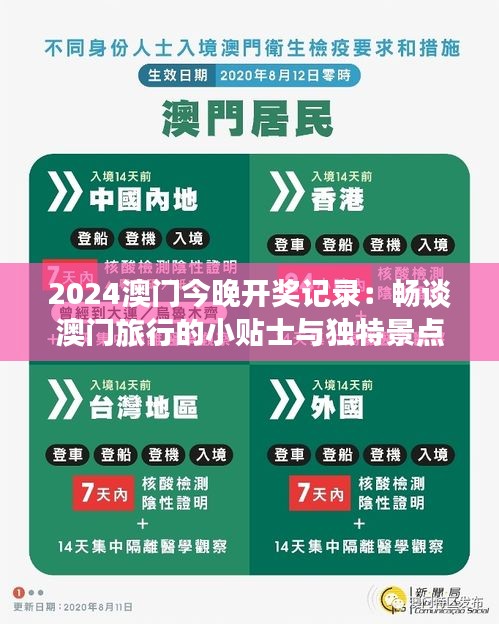 2024澳门今晚开奖记录：畅谈澳门旅行的小贴士与独特景点