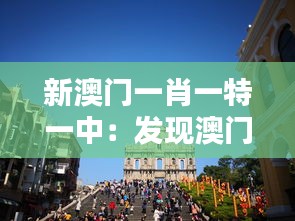 新澳门一肖一特一中：发现澳门自然风光与城市生活的和谐美景