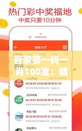 管家婆一码一肖100准：精准分析，优化你的商业决策与战略