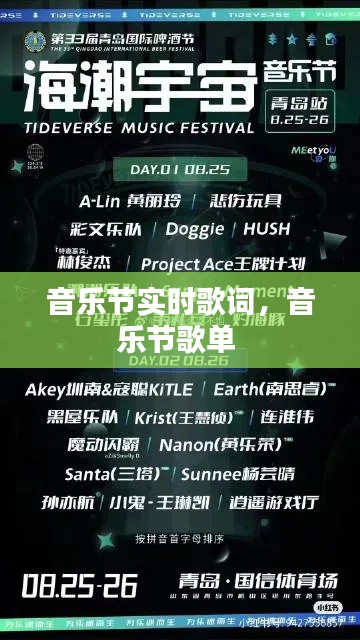 音乐节实时歌词，音乐节歌单 