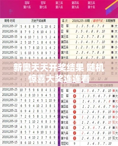 新奥天天开奖结果 随机惊喜大奖连连看