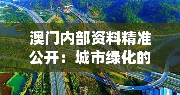 澳门内部资料精准公开：城市绿化的规划蓝图