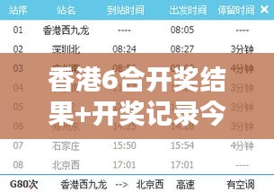 香港6合开奖结果+开奖记录今夜：不断刷新，今晚的幸运数字