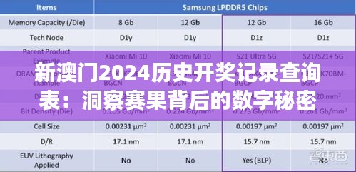 新澳门2024历史开奖记录查询表：洞察赛果背后的数字秘密