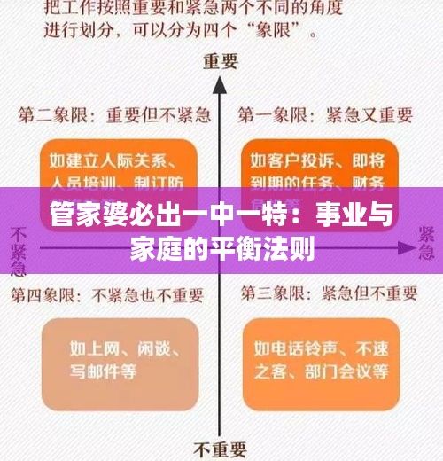 管家婆必出一中一特：事业与家庭的平衡法则