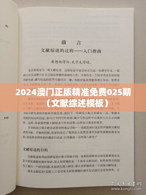 2024澳门正版精准免费025期（文献综述模板）