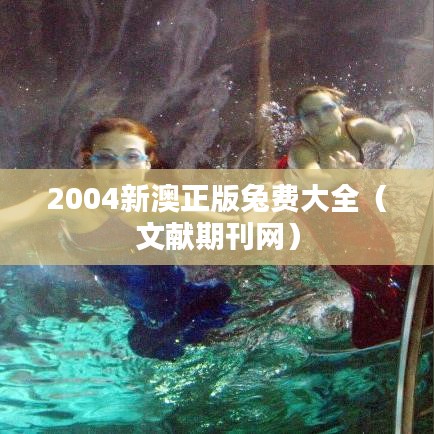 2004新澳正版兔费大全（文献期刊网）