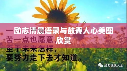 励志清晨语录与鼓舞人心美图欣赏