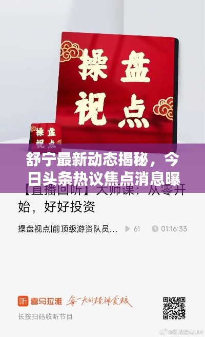 舒宁最新动态揭秘，今日头条热议焦点消息曝光！