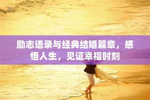 励志语录与经典结婚篇章，感悟人生，见证幸福时刻