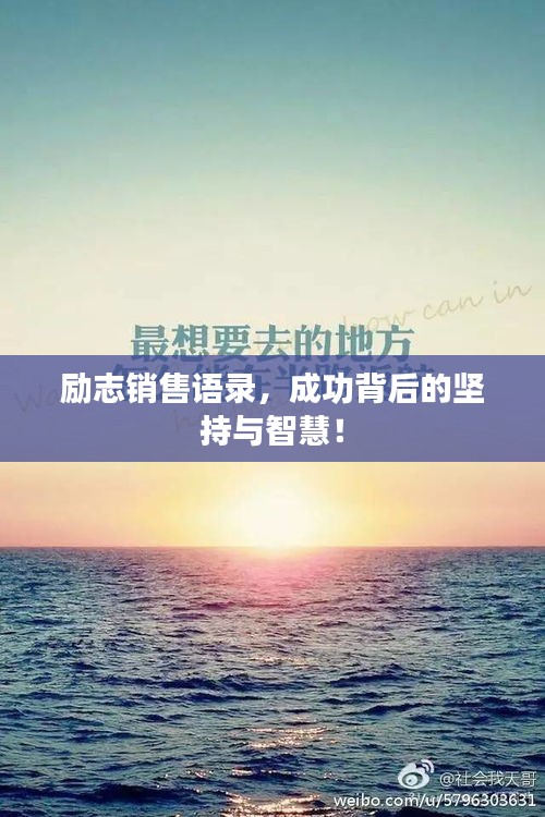 励志销售语录，成功背后的坚持与智慧！