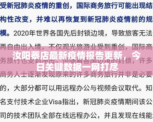 汝阳蔡店最新疫情报告更新，今日关键数据一网打尽