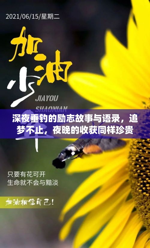 深夜垂钓的励志故事与语录，追梦不止，夜晚的收获同样珍贵