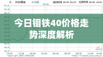 今日钼铁40价格走势深度解析