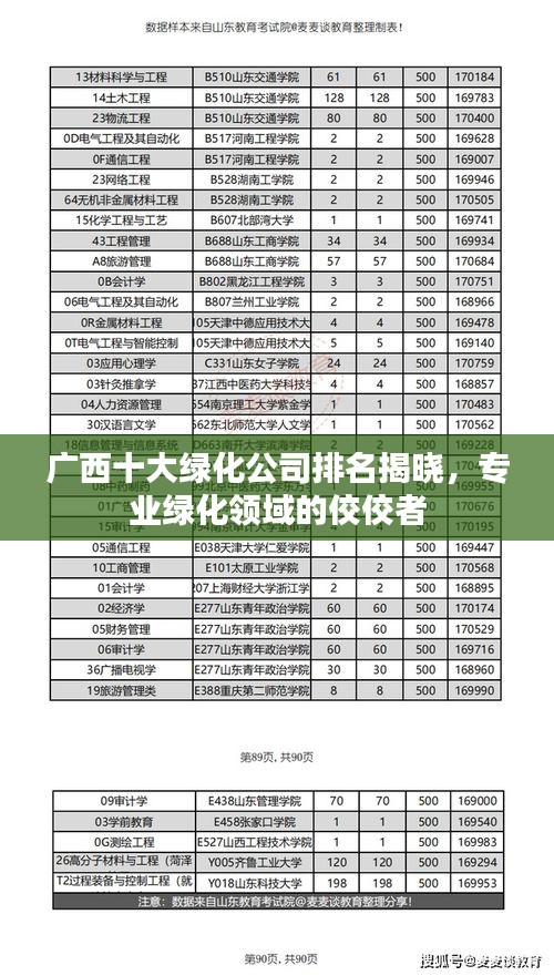 广西十大绿化公司排名揭晓，专业绿化领域的佼佼者