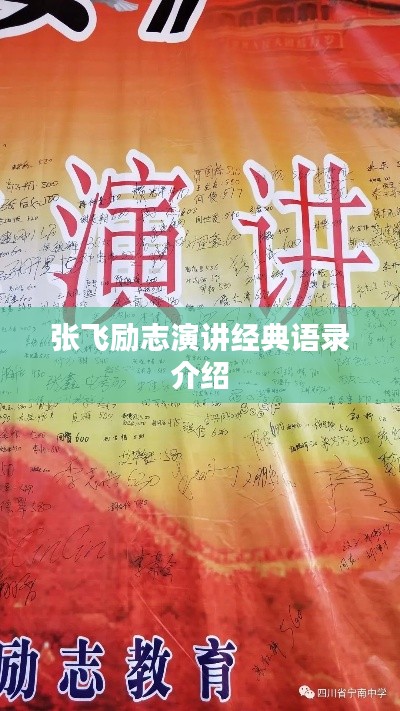 张飞励志演讲经典语录介绍