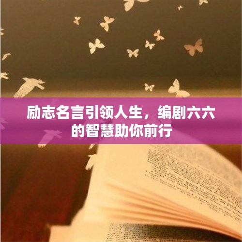 励志名言引领人生，编剧六六的智慧助你前行