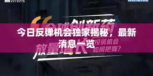 今日反弹机会独家揭秘，最新消息一览