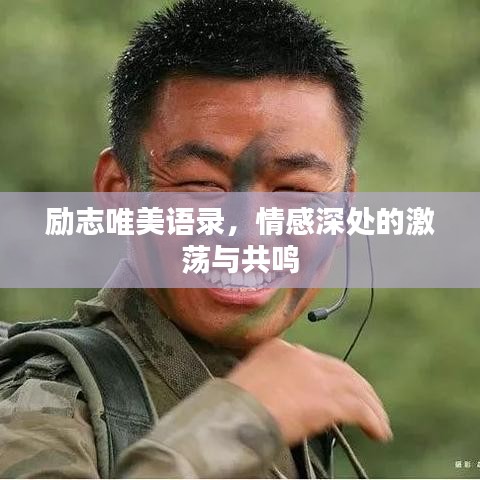 励志唯美语录，情感深处的激荡与共鸣