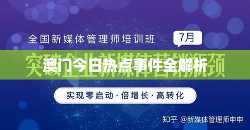 澳门今日热点事件全解析