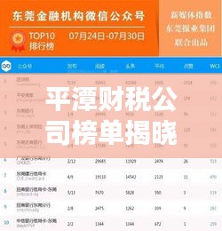 平潭财税公司榜单揭晓，前十名企业大放异彩！