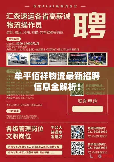 牟平佰祥物流最新招聘信息全解析！