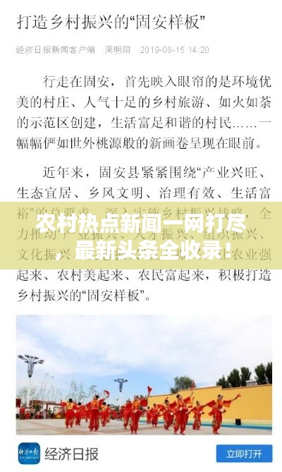 农村热点新闻一网打尽，最新头条全收录！