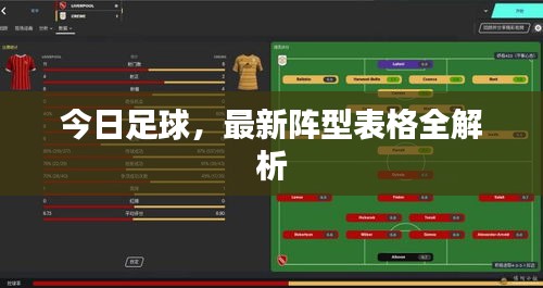 今日足球，最新阵型表格全解析