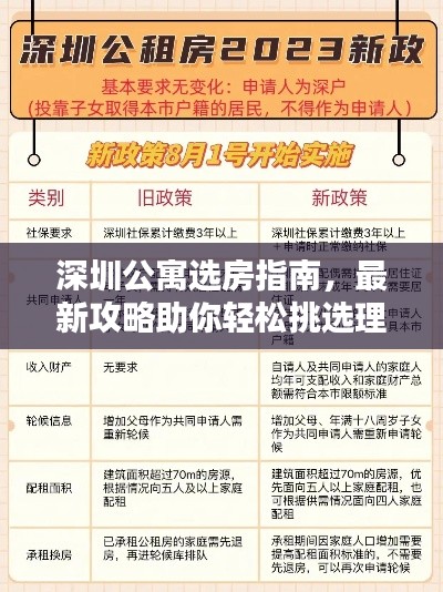 深圳公寓选房指南，最新攻略助你轻松挑选理想住所