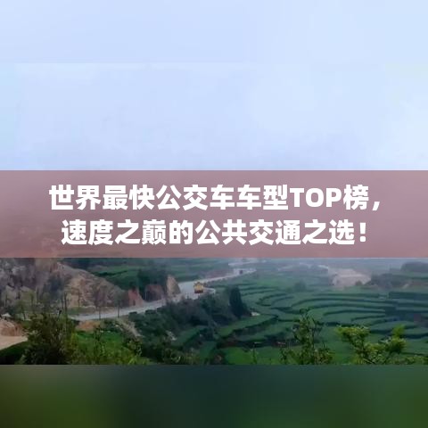 世界最快公交车车型TOP榜，速度之巅的公共交通之选！