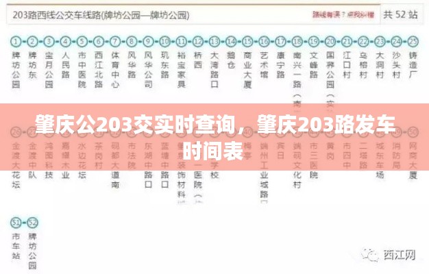 肇庆公203交实时查询，肇庆203路发车时间表 