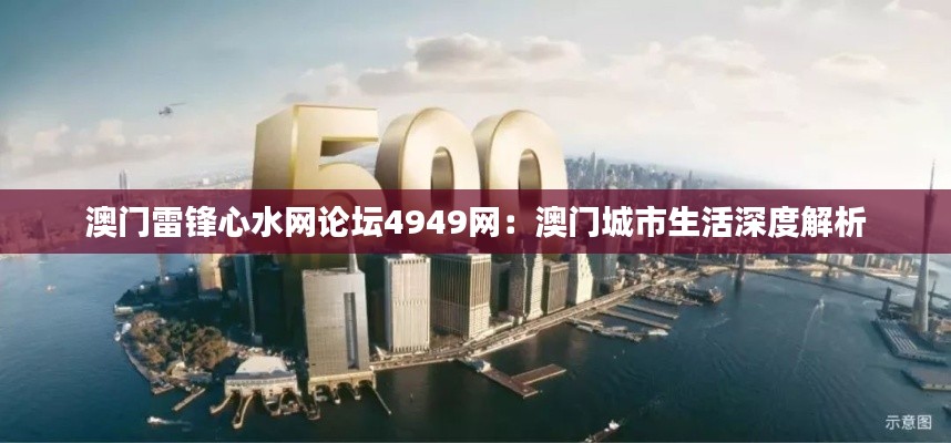澳门雷锋心水网论坛4949网：澳门城市生活深度解析
