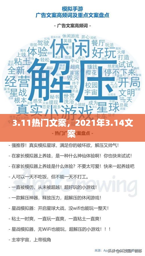 3.11热门文案，2021年3.14文案 