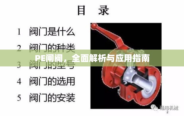 PE闸阀，全面解析与应用指南