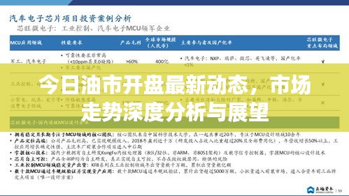 今日油市开盘最新动态，市场走势深度分析与展望