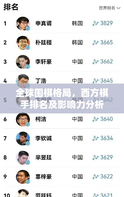 全球围棋格局，西方棋手排名及影响力分析