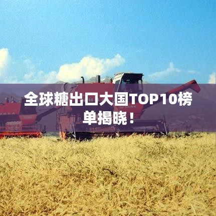 全球糖出口大国TOP10榜单揭晓！