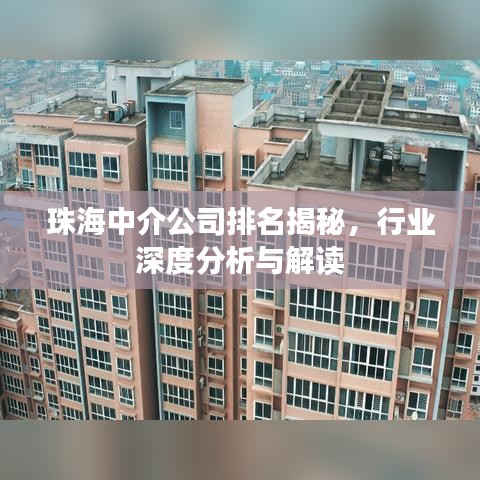 珠海中介公司排名揭秘，行业深度分析与解读