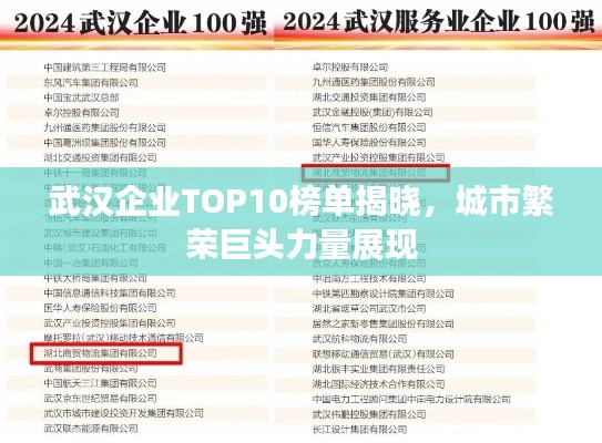 武汉企业TOP10榜单揭晓，城市繁荣巨头力量展现