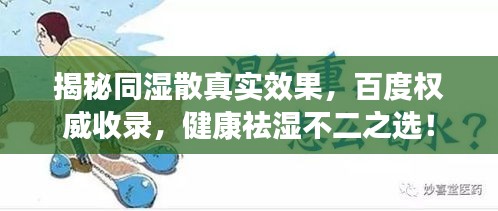 揭秘同湿散真实效果，百度权威收录，健康祛湿不二之选！