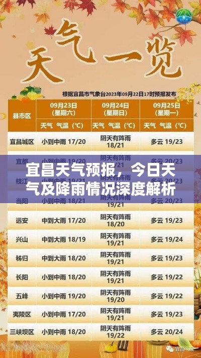 宜昌天气预报，今日天气及降雨情况深度解析（最新更新）